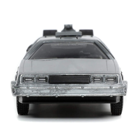 1983 Delorean DMC Back to the Future Time Machine 1:32 Scale Diecast Model by Jada 32185 diecast happy