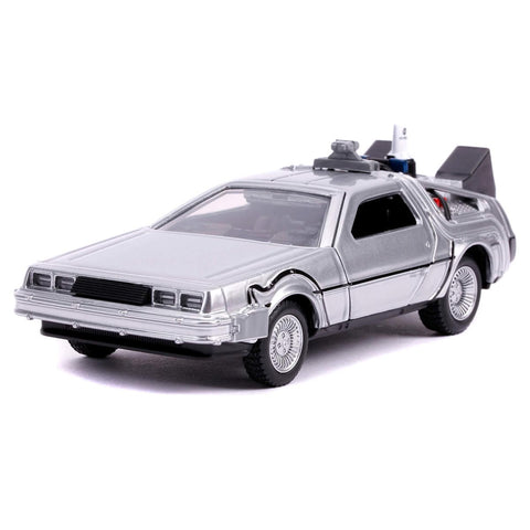 1983 Delorean DMC Back to the Future Part II Time Machine 1:32 Scale Diecast Model by Jada 30541 diecast happy