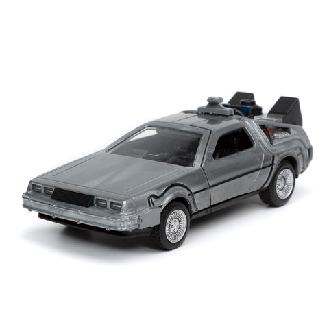 1983 Delorean DMC Back to the Future Time Machine 1:32 Scale Diecast Model by Jada 32185 diecast happy