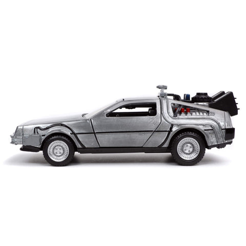 1983 Delorean DMC Back to the Future Time Machine 1:32 Scale Diecast Model by Jada 32185 diecast happy