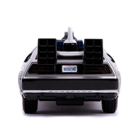 1983 Delorean DMC Back to the Future Part II Time Machine 1:32 Scale Diecast Model by Jada 30541 diecast happy