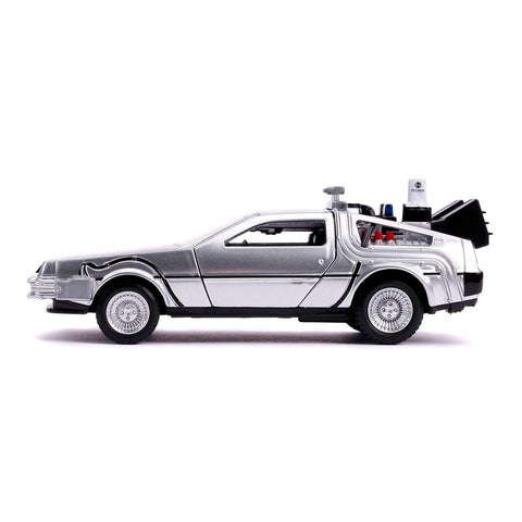 1983 Delorean DMC Back to the Future Part II Time Machine 1:32 Scale Diecast Model by Jada 30541 diecast happy