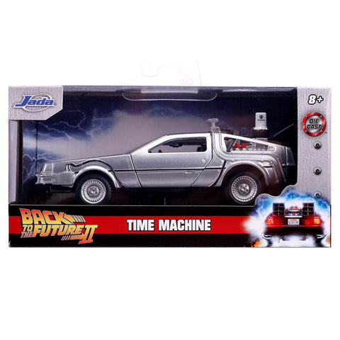 1983 Delorean DMC Back to the Future Part II Time Machine 1:32 Scale Diecast Model by Jada 30541 diecast happy