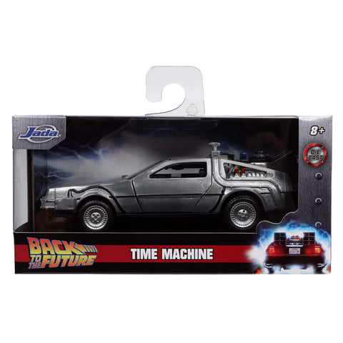 1983 Delorean DMC Back to the Future Time Machine 1:32 Scale Diecast Model by Jada 32185 diecast happy