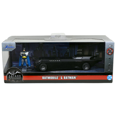 Batman The Animated Series 1:32 Scale Diecast Model Batmobile w/ Batman Figure by Jada 31705