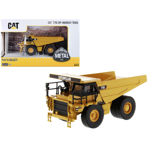 Caterpillar Cat 775E Off Highway Truck Construction 1:64 Scale Diecast Model Yellow by Diecast Masters 85616