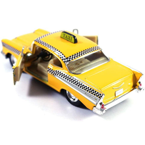 Chevy Bel Air Taxi Cab Replica 1:32 Scale Diecast Model Yellow