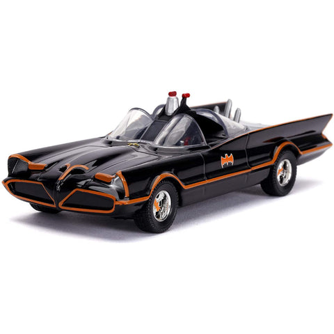 DC Comics 1966 Batmobile with Batman Figure 1:32 Scale Diecast Model Black by Jada 31703