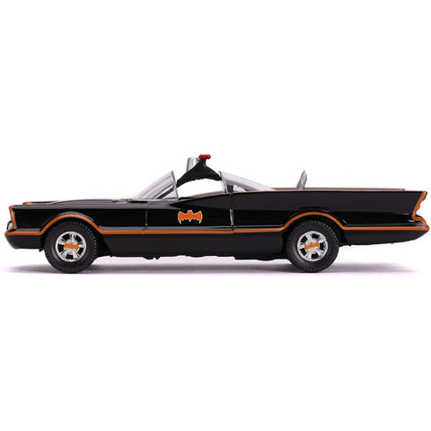DC Comics 1966 Batmobile with Batman Figure 1:32 Scale Diecast Model Black by Jada 31703