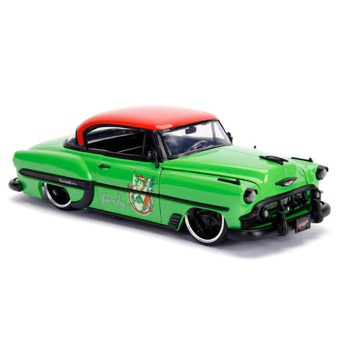 DC Comics Bombshells Poison Ivy’s 1956 Chevy Bel Air with Figure 1:24 Scale Diecast Model by Jada 30455