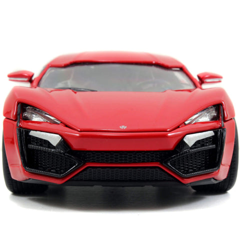 Fast & Furious 2017 Lykan Hypersport 1:24 Scale Diecast Model Red by Jada 97377