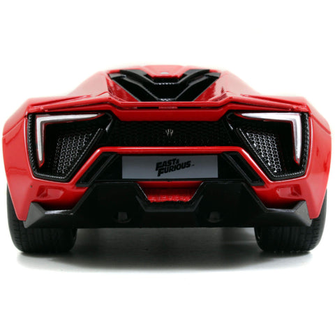 Fast & Furious 2017 Lykan Hypersport 1:24 Scale Diecast Model Red by Jada 97377