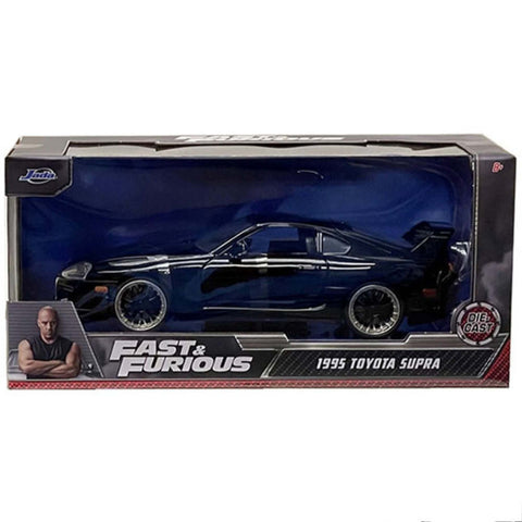 Fast & Furious Brian's 1995 Toyota Supra 1:24 Scale Diecast Model Black by Jada 33380
