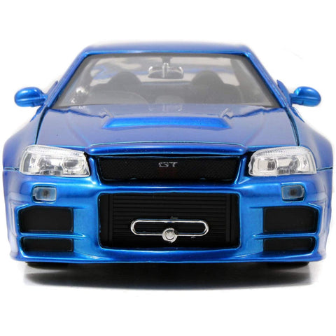 Fast & Furious Brian's 2002 Nissan Skyline GT-R R34 1:24 Scale Diecast Model by Jada 97173