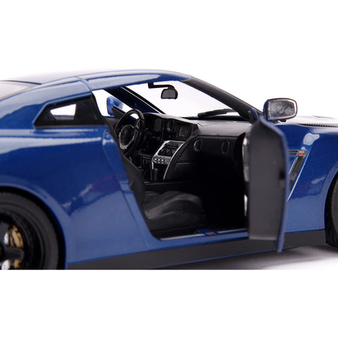 Fast & Furious Brian's 2009 Nissan GT-R R35 1:18 Scale Diecast Model With Lights and Figure by Jada 31142