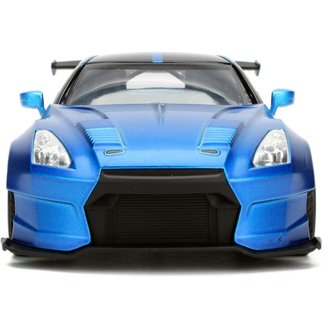 Fast & Furious Brian's 2009 Nissan GT-R R35 1:24 Scale Diecast Model Ben Sopra Blue by Jada 98271 diecasthappy.com