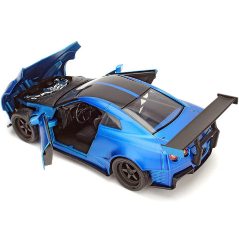 Fast & Furious Brian's 2009 Nissan GT-R R35 1:24 Scale Diecast Model Ben Sopra Blue by Jada 98271 diecasthappy.com