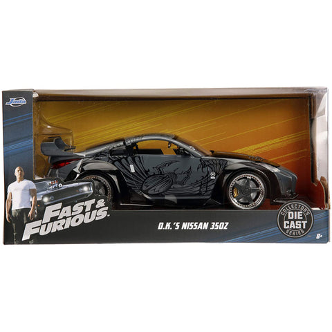 Fast & Furious DK's 2003 Nissan 350Z 1:24 Scale Diecast Model Gray by Jada 97172