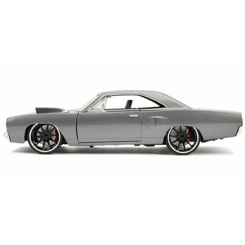 Fast & Furious Dom's 1970 Plymouth Road Runner 1:24 Scale Diecast Model Gray by Jada 30745