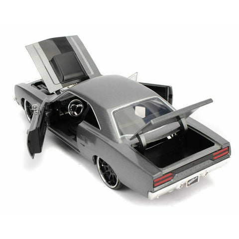 Fast & Furious Dom's 1970 Plymouth Road Runner 1:24 Scale Diecast Model Gray by Jada 30745