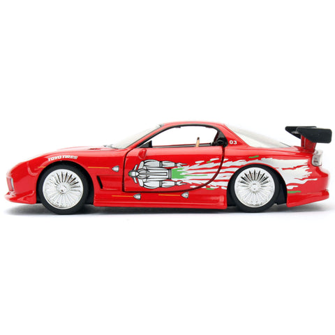 Fast & Furious Dom's 1995 Mazda RX-7 FD 1:32 Scale Diecast Model Veilside Red by Jada 98377 diecasthappy.com