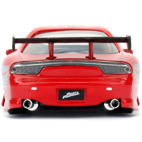Fast & Furious Dom's 1995 Mazda RX-7 FD 1:32 Scale Diecast Model Veilside Red by Jada 98377 diecasthappy.com