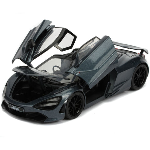 Fast & Furious Hobbs and Shaw McLaren 720S 1:24 Scale Diecast Model Gray by Jada 30754