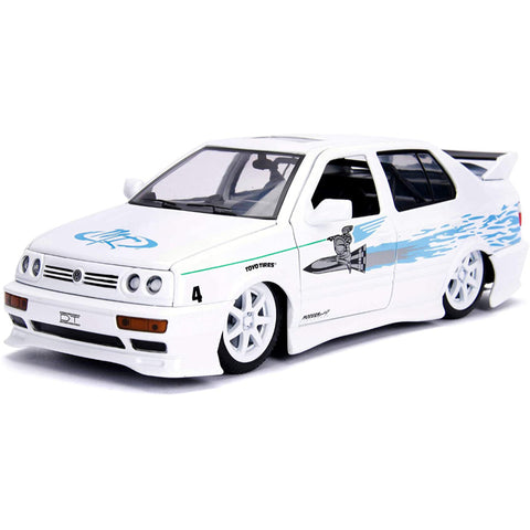 Fast & Furious Jesse's 1995 Volkswagen Jetta 1:24 Scale Diecast Model White by Jada 99591