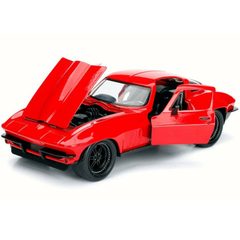 Fast & Furious Letty's 1966 Chevy Corvette Stingray 1:24 Diecast Model Red by Jada 98298