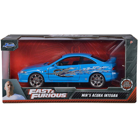 Fast & Furious Mia's 1995 Acura Integra Type-R 1:24 Scale Diecast Model Baby Blue by Jada 30739