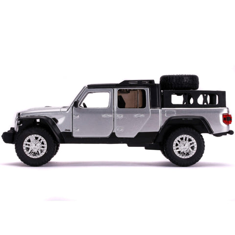 Fast & Furious 2020 Jeep Gladiator 1:32 Scale Diecast Model Silver by Jada 32031 diecasthappy.com
