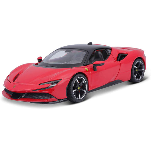 Ferrari Race & Play SF90 Stradale Red 1:24 Scale Diecast Model by Bburago 18-26028RD diecasthappy.com