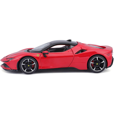 Ferrari Race & Play SF90 Stradale Red 1:24 Scale Diecast Model by Bburago 18-26028RD diecasthappy.com