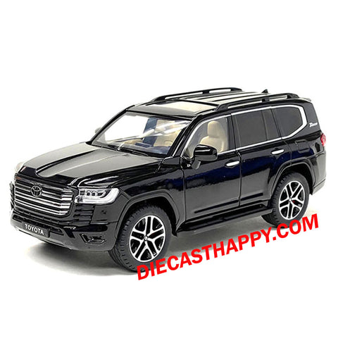 2023 Toyota Land Cruiser 1:24 Scale Diecast Model Black (NO WINDOW BOX)