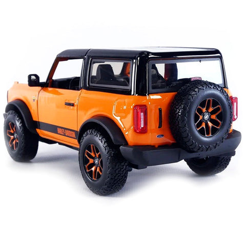 Harley-Davidson Custom 2021 Ford Bronco 1:24 Scale Diecast Model Orange by Maisto 32272 diecasthappy.com happy diecast