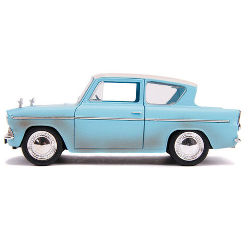 Harry Potter 1959 Ford Anglia 1:24 Scale Diecast Model With Harry Potter Figure by Jada 31127