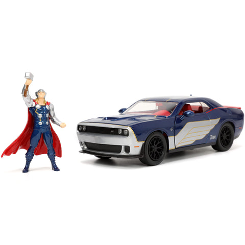 Marvel THOR 2015 Dodge Challenger Hellcat 1:24 Scale Diecast Model by Jada 32186