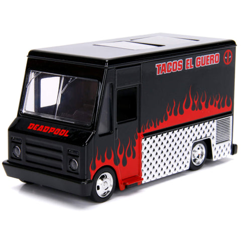 Marvel Deadpool Taco Truck 1:32 Scale Diecast Model White By Jada 30864