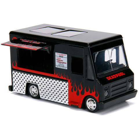 Marvel Deadpool Taco Truck 1:32 Scale Diecast Model White By Jada 30864