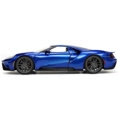 Hyper Spec 2017 Ford GT 1:24 Scale Diecast Model Blue by Jada 32720