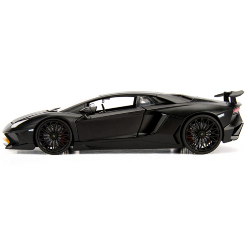 Hyper Spec 2017 Lamborghini Aventador SV 1:24 Black/Yellow by Jada 99324 (No Retail Window Box)