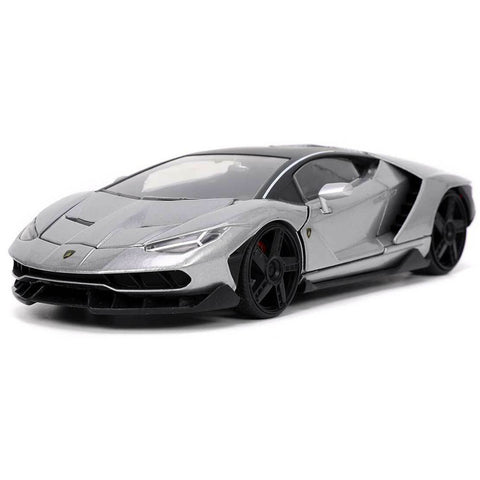Hyper Spec 2017 Lamborghini Centenario 1:24 Scale Diecast Model Silver by Jada 32277