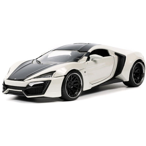Hyper Spec 2017 Lykan Hypersport 1:24 Scale Diecast Model White / Black by Jada 32947