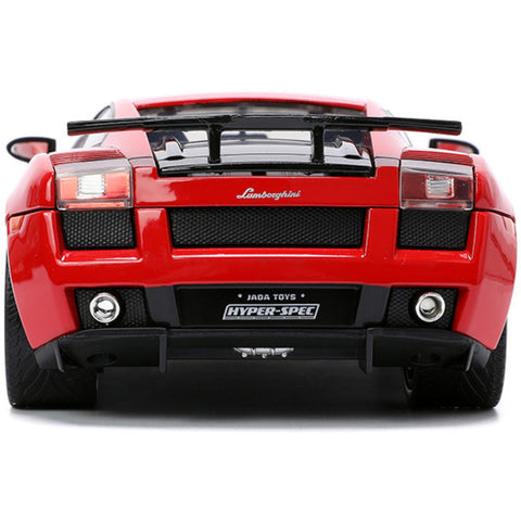 Hyper Spec Lamborghini Gallardo Superleggera 1:24 Scale Diecast Model Red by Jada 32945