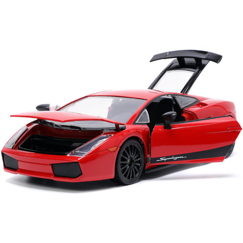 Hyper Spec Lamborghini Gallardo Superleggera 1:24 Scale Diecast Model Red by Jada 32945
