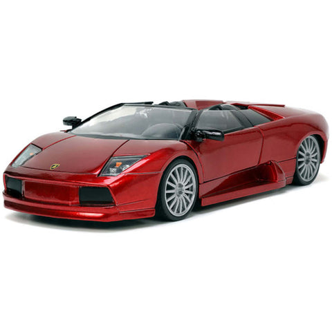 Hyper Spec Lamborghini Murcielago Roadster 1:24 Scale Diecast Model Red by Jada 34029