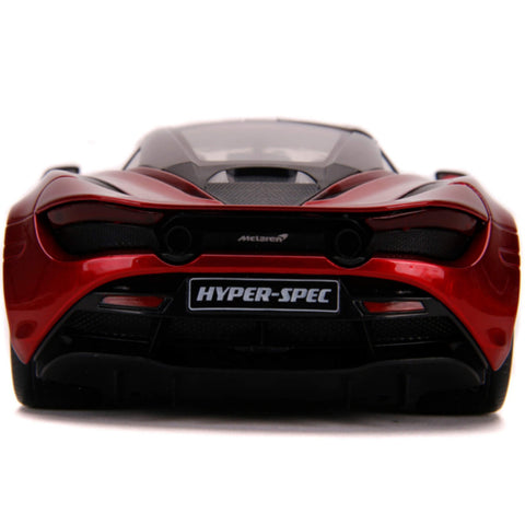 Hyper Spec McLaren 720S 1:24 Scale Diecast Model Red by Jada 32275 diecasthappy.com