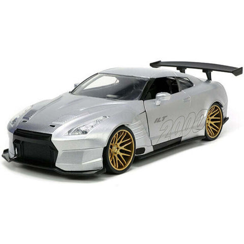 I Love The 2000's 2009 Nissan Skyline GT-R R35 Ben Sopra 1:24 Scale Diecast Model Silver by Jada 31377