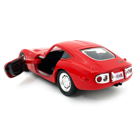 JDM Tuners 1967 Toyota 2000 GT 1:32 Scale Diecast Model Red by Jada 30377-RD (No Window Box)