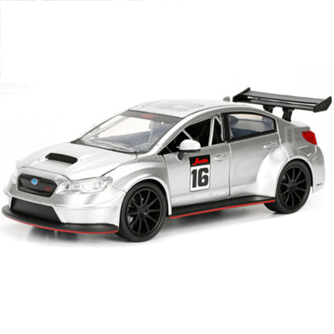 JDM Tuners 2016 Subaru WRX STI Widebody 1:24 Scale Diecast Model Silver by Jada 99092